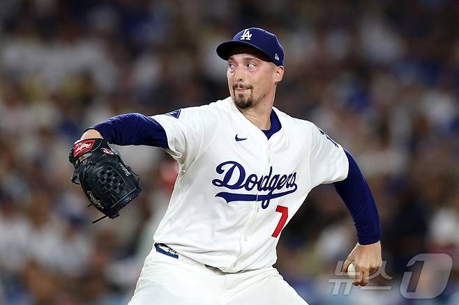 다저스 스넬이 신시내티와 WC 1차전 선발로 낙점됐다. ⓒ AFP=뉴스1