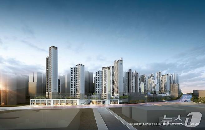 경기 광명시 '철산역 자이' 투시도 (GS건설 제공) 뉴스1ⓒ news1