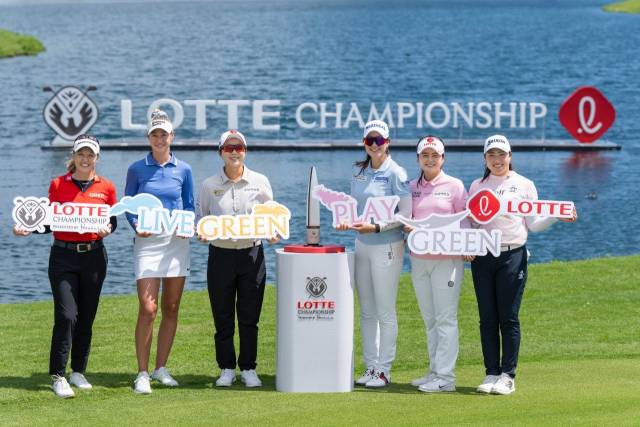 왼쪽부터 헨더슨, 코르다, 김효주, 김아림, 최혜진, 다케다. 사진 제공=대홍기획