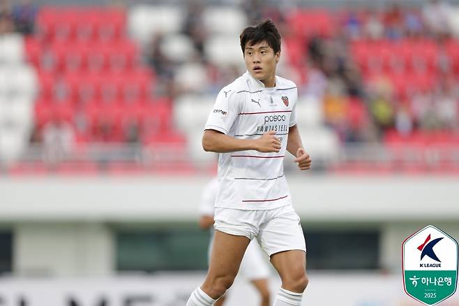 포항 스틸러스 공격수 이호재. /사진=한국프로축구연맹 제공