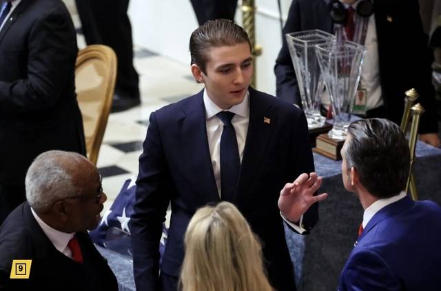 도널드 트럼프 미국 대통령의 막내아들인 배런 트럼프. 페이지식스 캡처 뉴시스