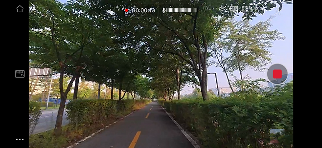 오즈모 나노 촬영 시 DJI 미모 앱 화면 / 출처=IT동아