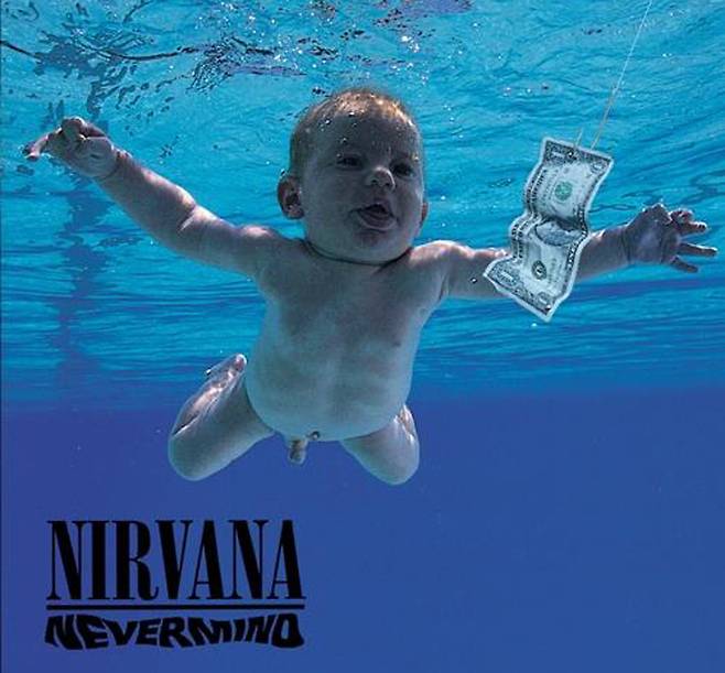 1991년 발표된 너바나의 앨범 ‘네버마인드’. 사진 너바나 페이스북 펜패이지