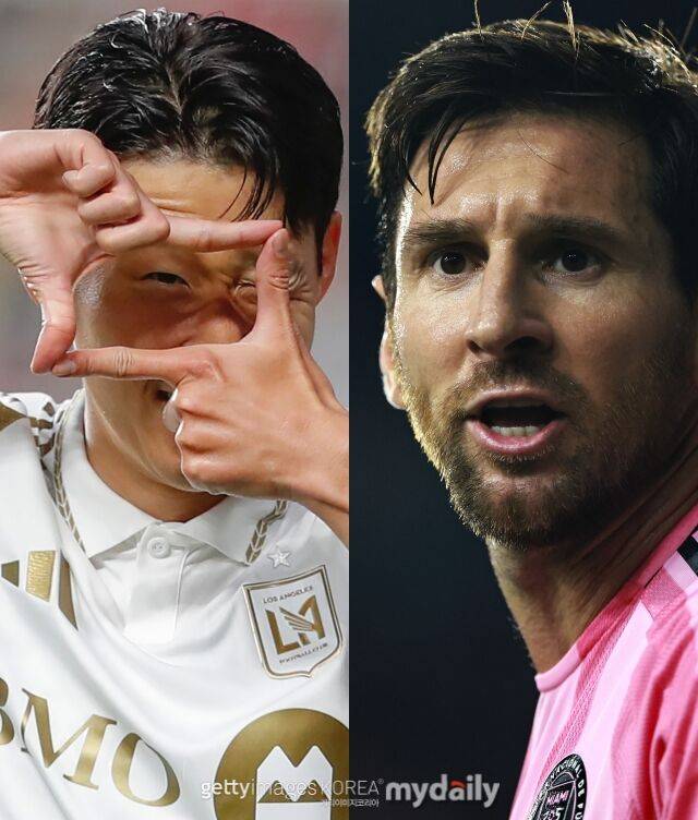 손흥민과 리오넬 메시/게티이미지코리아