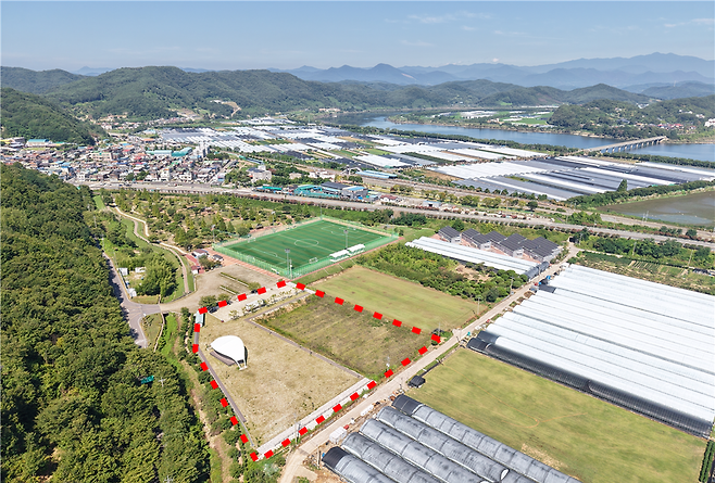 사천시 '물빛여가공원' 조성 사업대상지 전경 ⓒ사천시