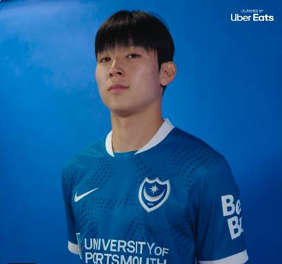 양민혁. /사진=포츠머스 공식 사회관계망서비스(SNS) 영상 갈무리