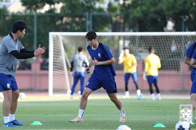 김지수(남자 축구대표팀). 대한축구협회 제공