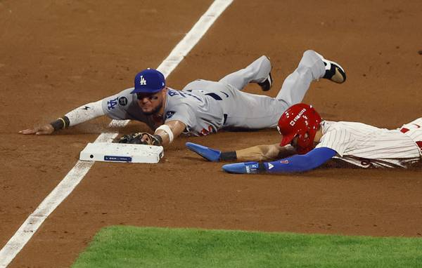 미겔 로하스는 6회 수비 도중 햄스트링을 다쳤다. 사진= UPI= 연합뉴스 제공