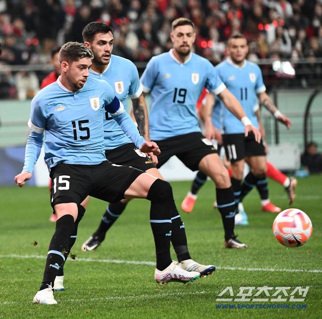 대한민국과 우루과이의 A매치 평가전이 28일 서울월드컵경기장에서 열렸다. 우루과이 발베르데. 상암=박재만 기자 pjm@sportschosun.com/2023.03.28/