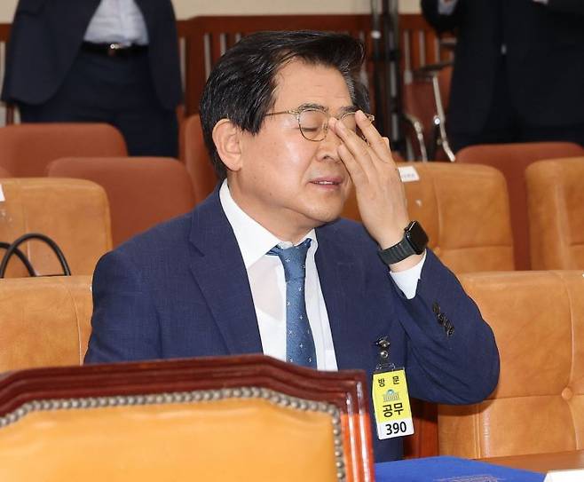 도세호 SPC 대표가 15일 서울 여의도 국회에서 열린 고용노동부에 대한 기후에너지환경고용노동위원회 국정감사에 출석하고 있다. 연합뉴스