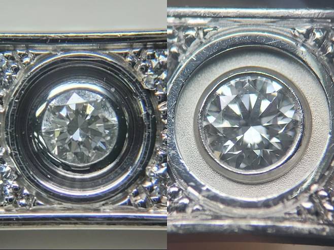 왼쪽은 정상 제품, 오른쪽은 A씨의 하자 제품./사진=온라인 커뮤니티