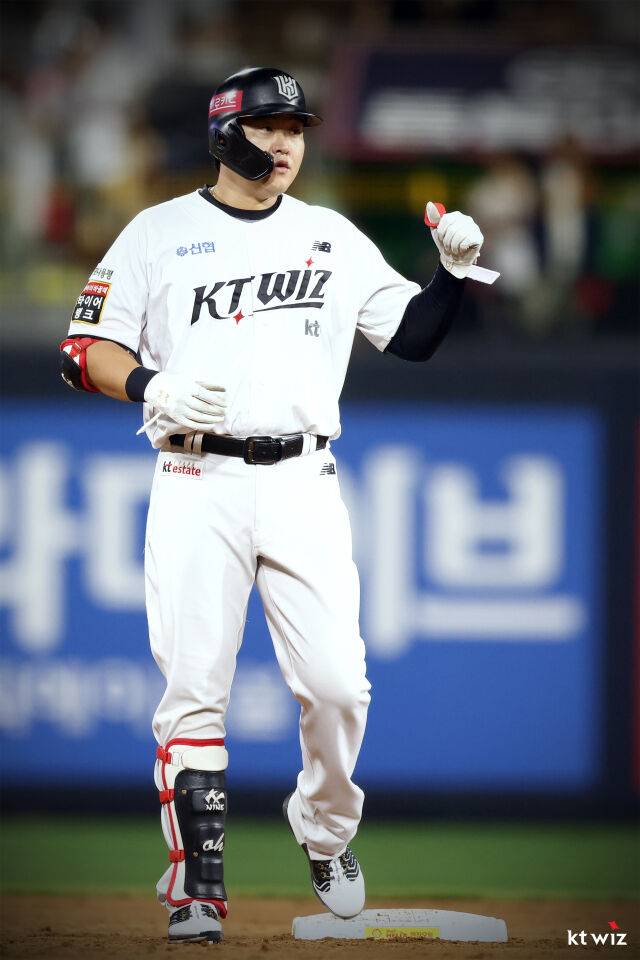 KT 위즈 시절 오재일./KT 위즈