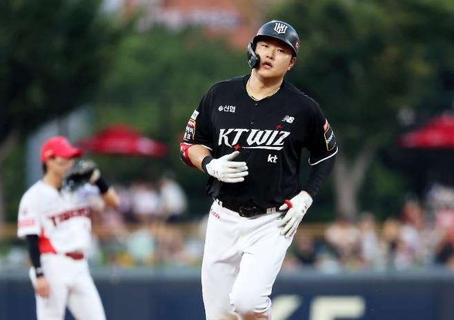 은퇴 결정한 kt wiz 오재일. 연합뉴스
