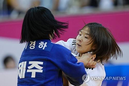 경북체육회 소속 허미오 선수는 언니 허미미 선수를 닮은 여자 유도 유망주이다. 연합뉴스