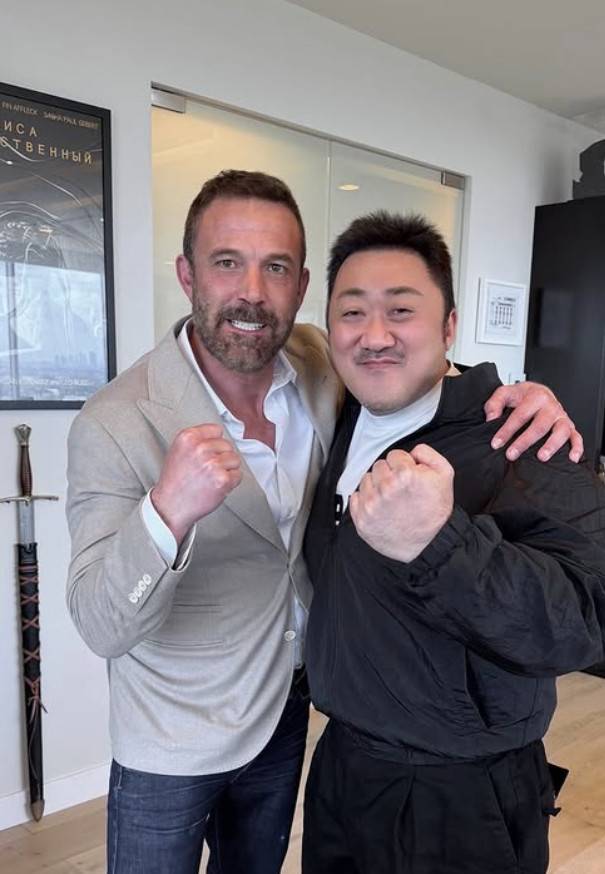 벤 애플렉(왼쪽), 마동석/ 사진=마동석 인스타그램