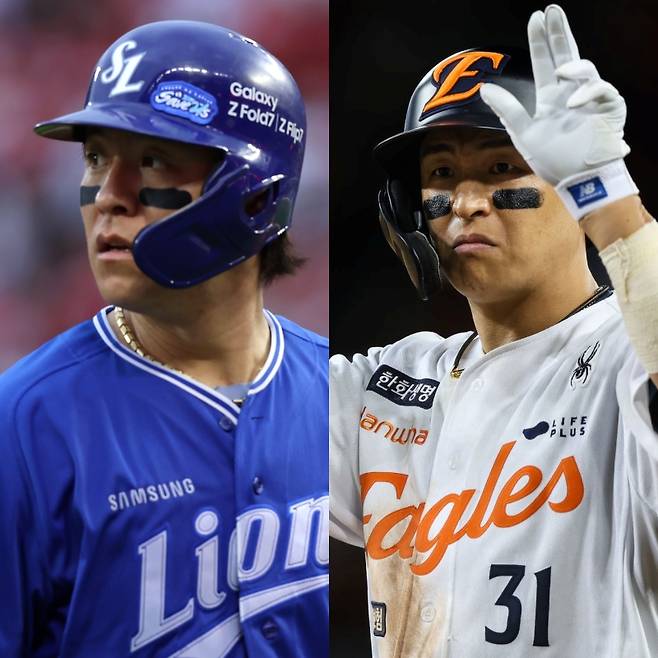 삼성 강민호-한화 손아섭. 구단 제공