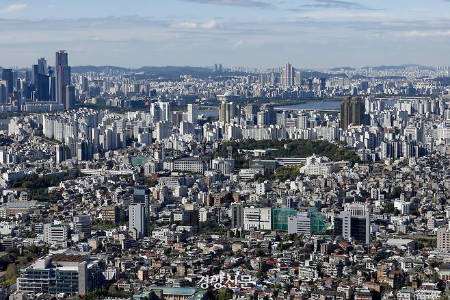 서울 도심. 문재원 기자