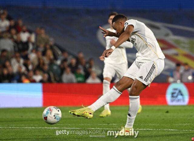 음바페가 20일 헤타페와 원정 경기에서 결승골을 터뜨리고 있다. /게티이미지코리아