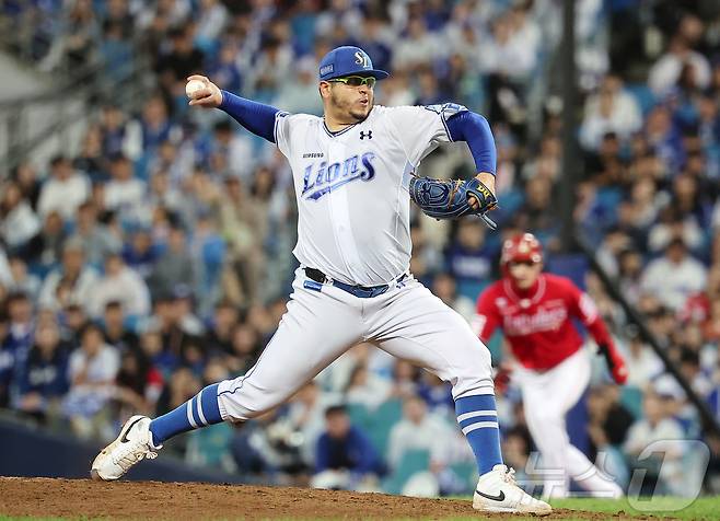 정규시즌 한화에 강했던 아리엘 후라도. /뉴스1 DB ⓒ News1 김진환 기자