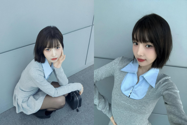 조이가 단발 헤어스타일로 사랑스러운 미모를 뽐냈다. / 조이 인스타그램