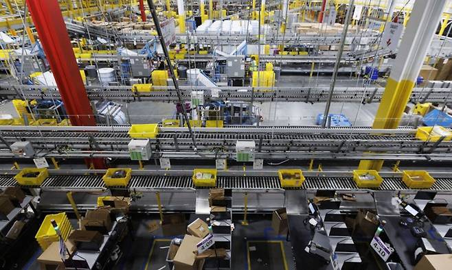 아마존 창고 모습. EPA연합