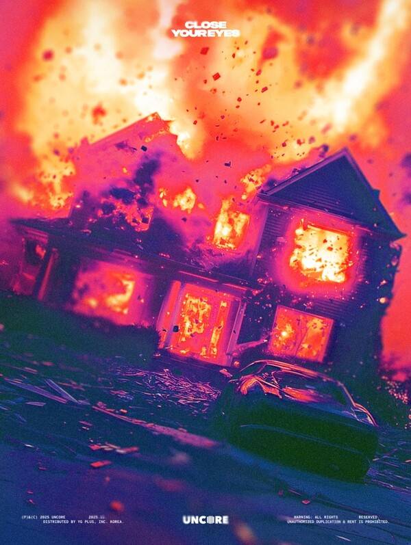 ▲ 클로즈 유어 아이즈 세번째 미니앨범 '블랙아웃' 발매를 알리는 컴백 포스터. 제공|언코어