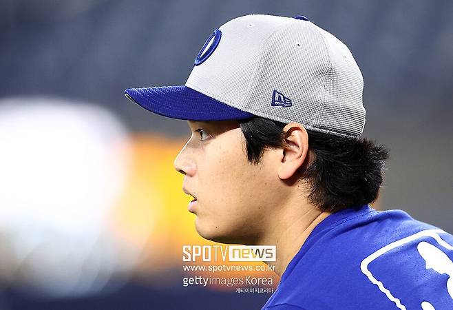 ▲ 훈련하는 오타니 쇼헤이.