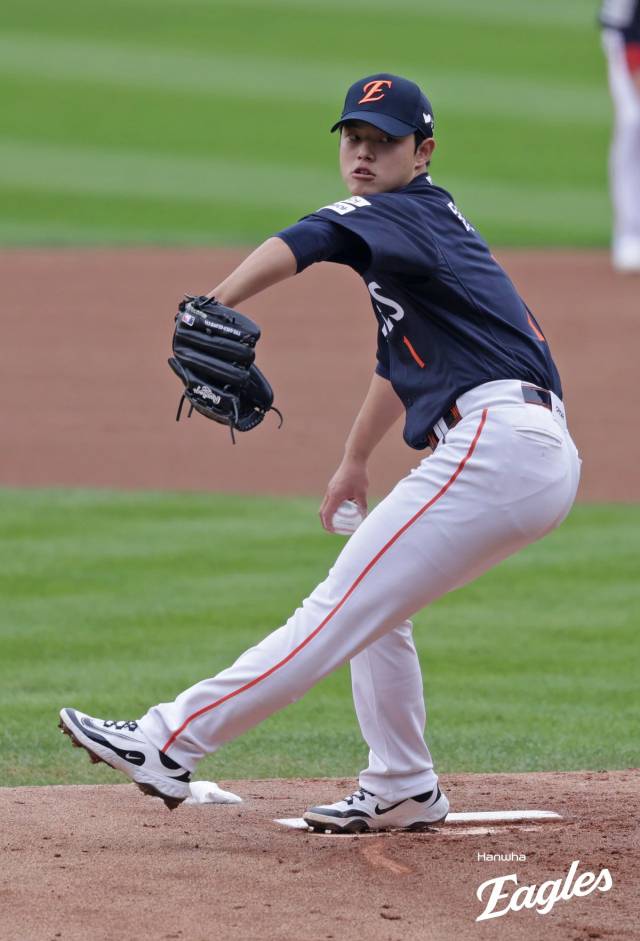 26일 한국시리즈 1차전 문동주. 한화이글스 제공