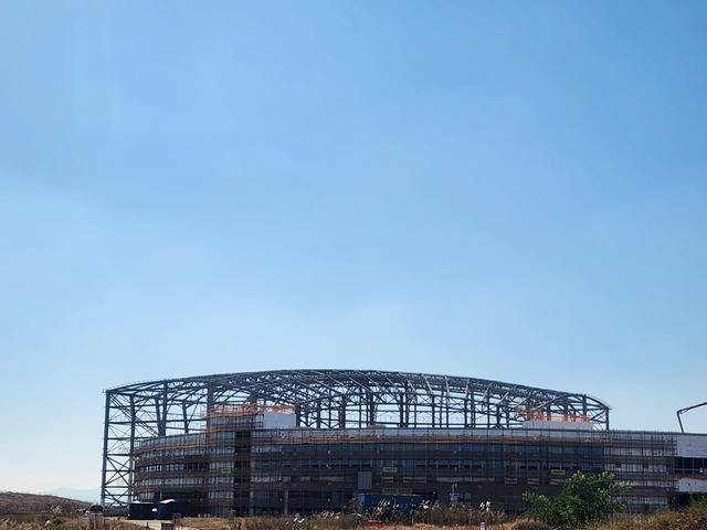 2027년 완공을 목표로 공사 중인 새만금국립수목원 모습. /사진=이준서 기자.