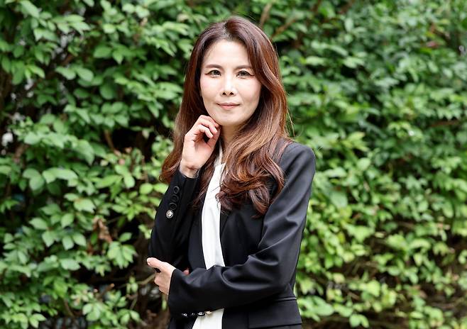 서울 중구 중림동 한국경제신문사에서 강은경 서초문화재단 대표가 재단 사업에 대해 설명하고 있다. / 사진=문경덕 기자