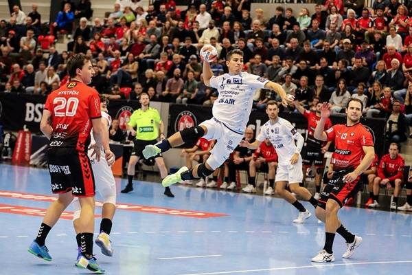 사진 2025/26 EHF 남자 유러피언리그 몽펠리에와 베른의 경기 모습, 사진 출처=몽펠리에