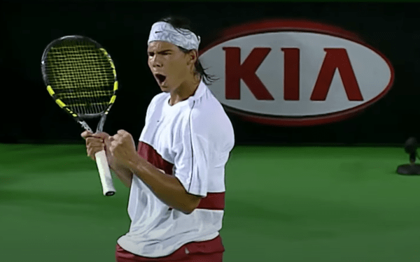 2004년 17세 나이로 호주오픈에 출전한 라파엘 나달. 기아