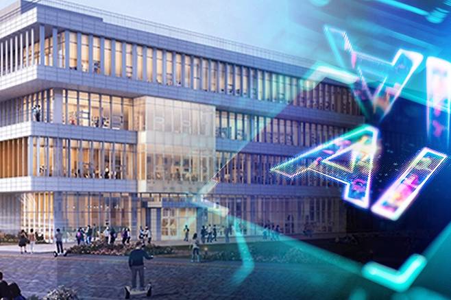 한국에너지공과대학교(한전공대) 전경과 AI(인공지능) 이미지, 기사 내용과는 무관 ⓒ한국에너지공과대학교·게티이미지뱅크