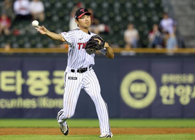 LG 이영빈은 팀의 KS 엔트리 마지막 한 자리를 차지한 주인공이다. 데뷔 첫 KS에 나선 그는 반드시 우승 반지를 끼겠다는 의지다. 잠실|뉴시스