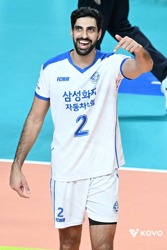 삼성화재 세터 도산지. 사진 | 한국배구연맹