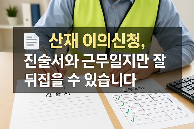 산재 이의신청 진술서와 근무일지만 잘 써도 뒤집을 수 있습니다