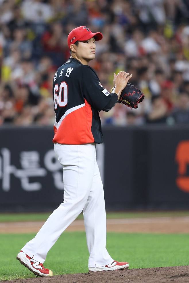 ▲ 김도현은 패스트볼의 상하 움직임과 변화구를 가다듬어 올해 이상의 성적을 내겠다는 각오다 ⓒKIA타이거즈