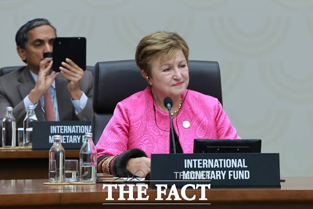 크리스탈리나 게오르기에바 국제통화기금(IMF) 총재. /APEC 2025 KOREA & 연합뉴스