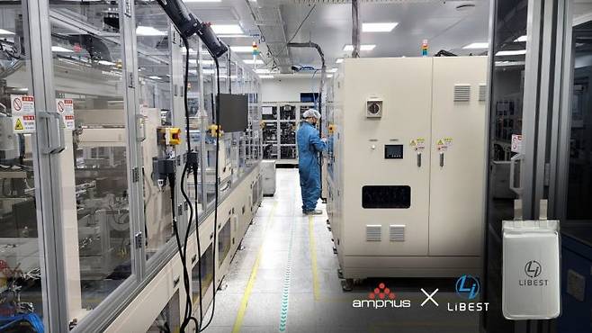 국내 배터리 스타트업 리베스트의 생산라인. 리베스트