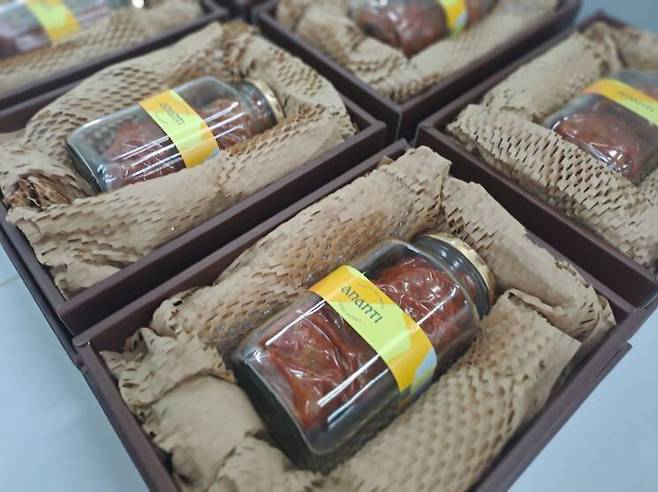 아랍에미리트 대표단의 입맛을 사로잡은 볶음김치.