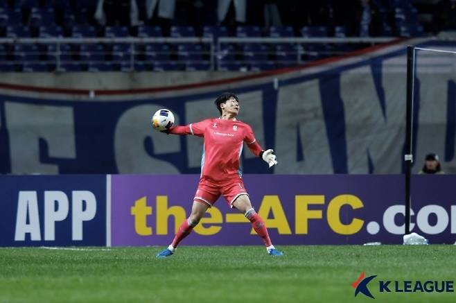 김경민 골키퍼. 사진=한국프로축구연맹