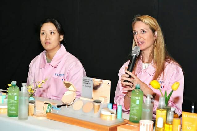 (좌측부터) 이지선 라로제코리아 대표와 콜린 베르트랑 라로제 창립자