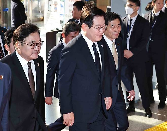 이재명 대통령이 4일 오전 서울 여의도 국회에서 열린 2026년도 예산안 및 기금운용계획안 대통령 시정연설에 참석하고 있다. 사진=뉴스1