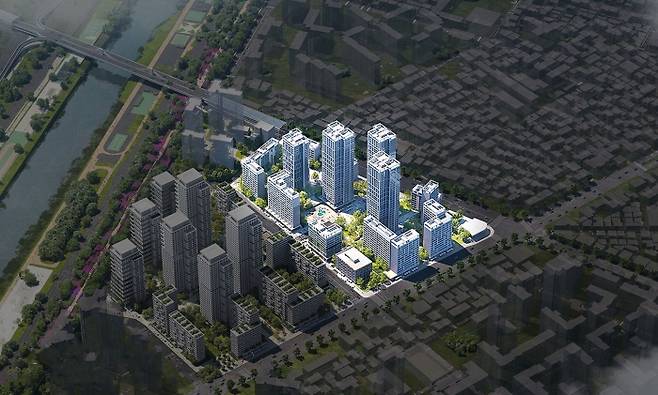 서울시 신속통합기획이 확정된 면목동 174-1일대 조감도. 중랑구 제공