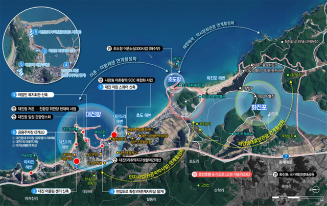 ▲ 고성 대진항 ‘2026년도 어촌신활력증진사업’ 사업계획도
