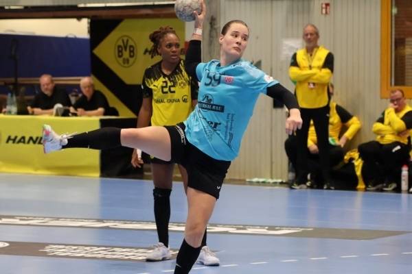 사진 2025/26시즌 독일 여자 핸드볼 분데스리가 보루시아 도르트문트와 튀링어의 경기 모습, 사진 출처=튀링어 HC