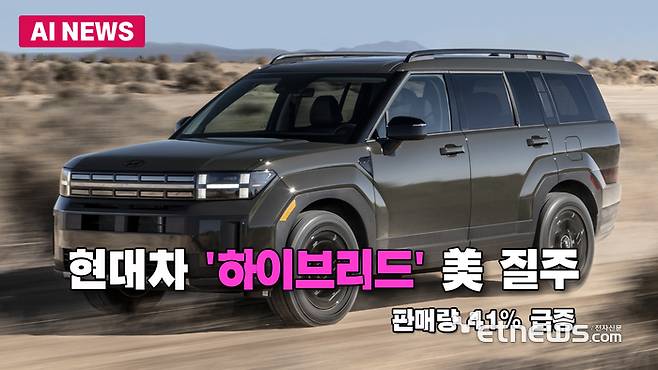 현대차 '하이브리드' 美 질주