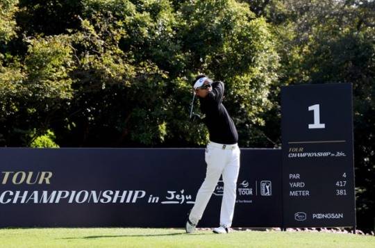KPGA 투어 시즌 최종전 KPGA 투어챔피언십 in 제주 1라운드 공동 선두 박상현. /KPGA