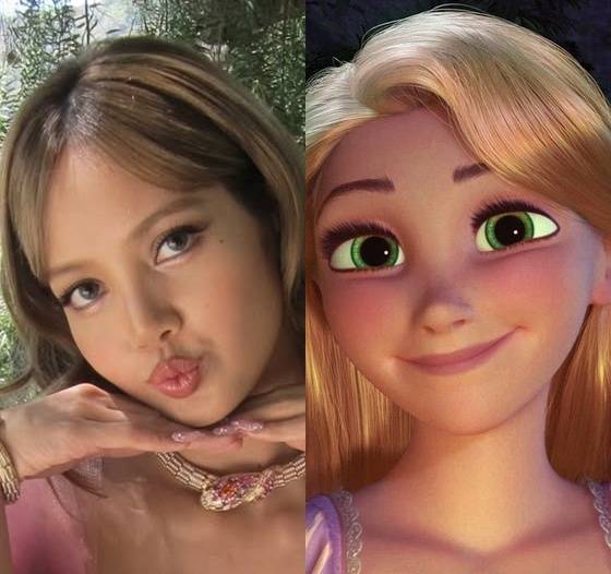 /사진=리사 SNS 캡처, 월트디즈니