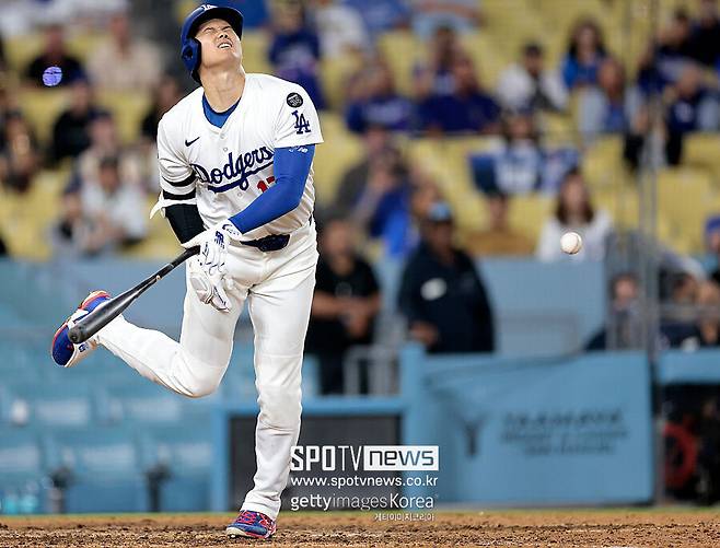 ▲ 수아레스가 오타니를 맞힐 당시의 장면